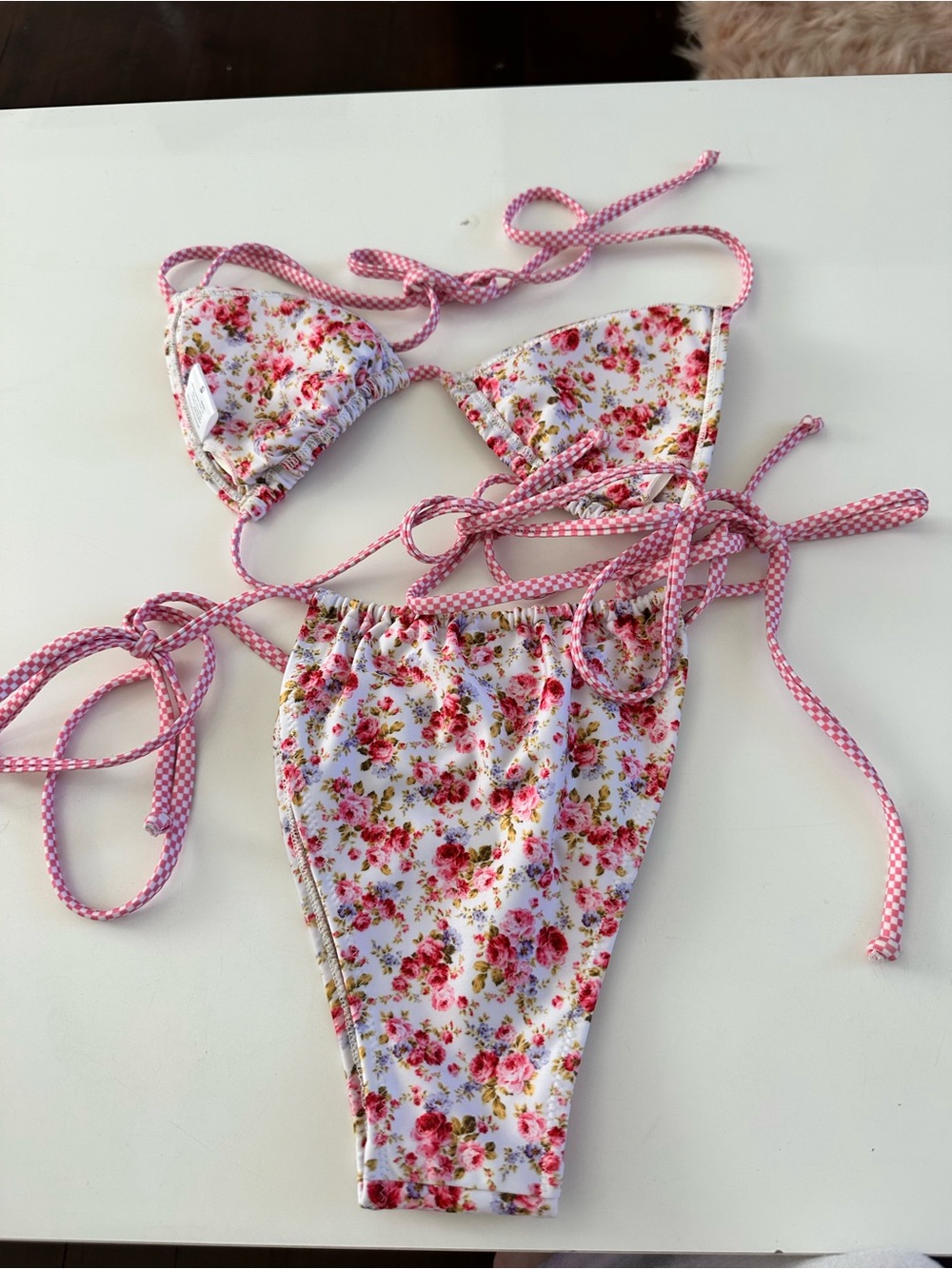 Strawberry Milk Mob Lovestruck Bikini Top and Bottom Size Small - Picture 5 of 5